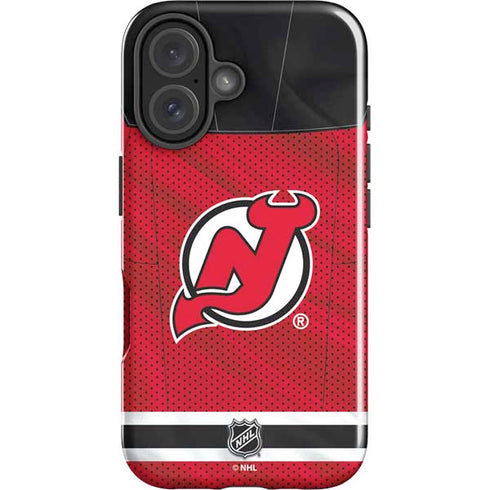 NHL New Jersey Devils Home Jersey iPhone 16 Plus Impact Case