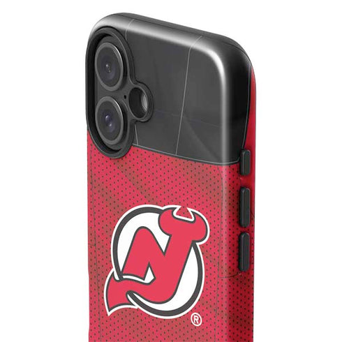 NHL New Jersey Devils Home Jersey iPhone 16 Plus Impact Case