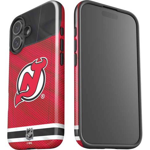 NHL New Jersey Devils Home Jersey iPhone 16 Plus Impact Case