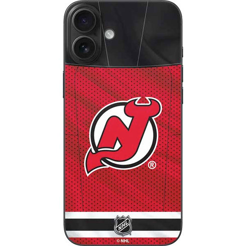 NHL New Jersey Devils Home Jersey iPhone 16 Plus Skin