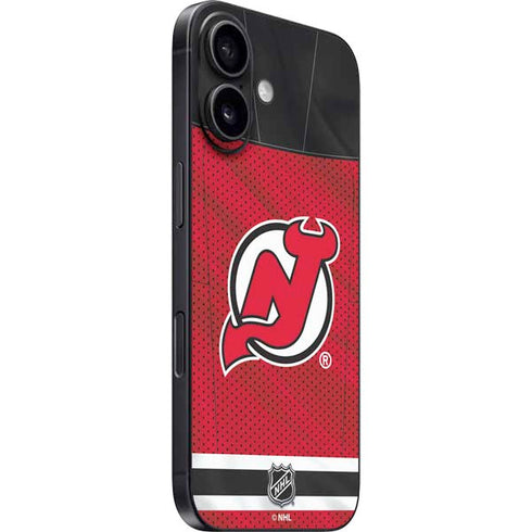 NHL New Jersey Devils Home Jersey iPhone 16 Plus Skin
