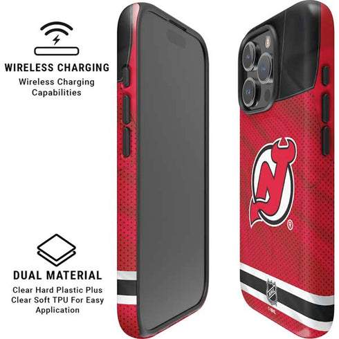 NHL New Jersey Devils Home Jersey iPhone 16 Pro Magsafe Impact Case