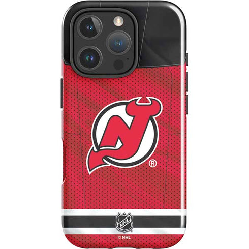 NHL New Jersey Devils Home Jersey iPhone 16 Pro Max Impact Case