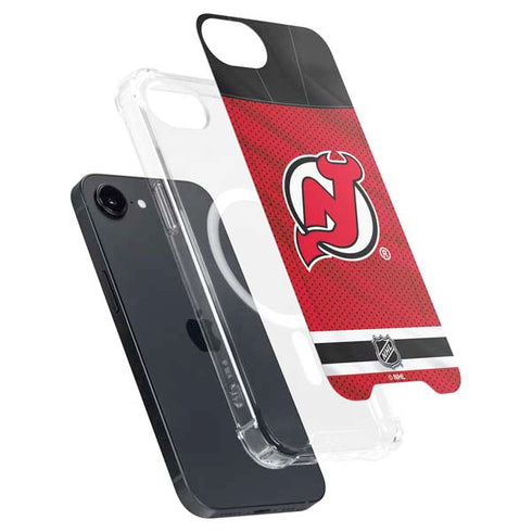 NHL New Jersey Devils Home Jersey iPhone 16e MagSafe Case