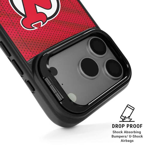 NHL New Jersey Devils Home Jersey iPhone 17 Pro Kickstand Case
