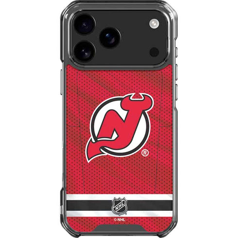 NHL New Jersey Devils Home Jersey iPhone 17 Pro Max Clear Case