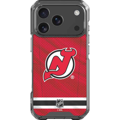 NHL New Jersey Devils Home Jersey iPhone 18 Pro Clear Case