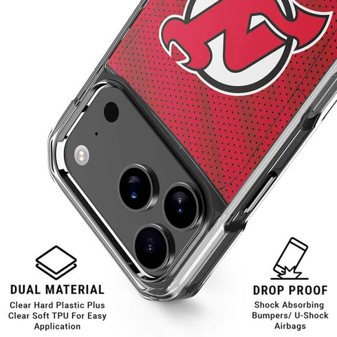 NHL New Jersey Devils Home Jersey iPhone 18 Pro Clear Case