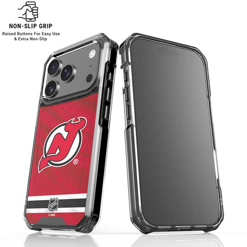 NHL New Jersey Devils Home Jersey iPhone 18 Pro Clear Case