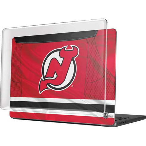NHL New Jersey Devils Home Jersey MacBook Pro 14in (2021-24) Case plus Skin
