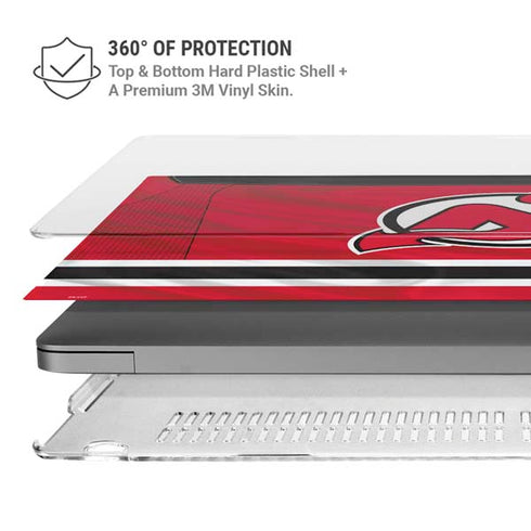 NHL New Jersey Devils Home Jersey MacBook Pro 14in (2021-24) Case plus Skin
