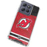 NHL New Jersey Devils Home Jersey Moto G 5G (2025) Clear Case