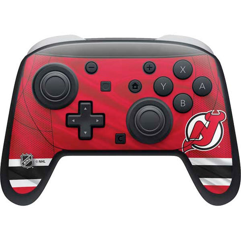 NHL New Jersey Devils Home Jersey Nintendo Switch 2 (2025) Pro Controller Skin
