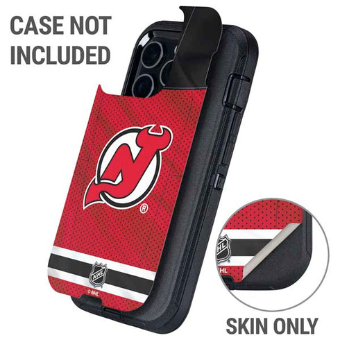 NHL New Jersey Devils Home Jersey Otterbox Defender iPhone Skin