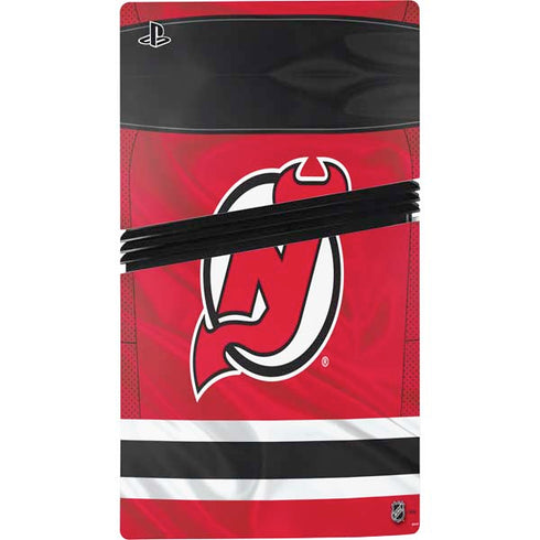 NHL New Jersey Devils Home Jersey PS5 Pro Console Skin