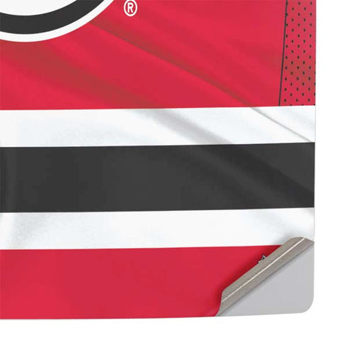 NHL New Jersey Devils Home Jersey PS5 Slim Digital Edition Console Skin
