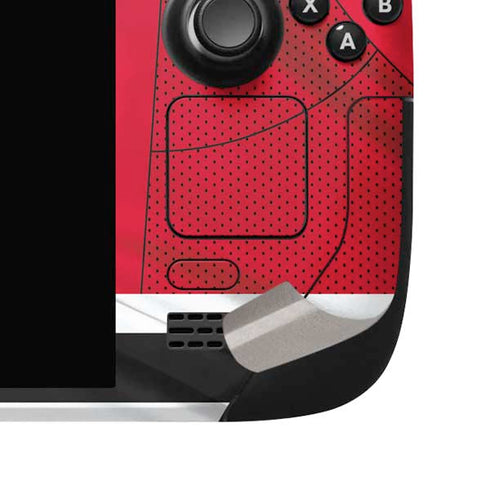 NHL New Jersey Devils Home Jersey Steam Deck Handheld Gaming Computer OLED Skin