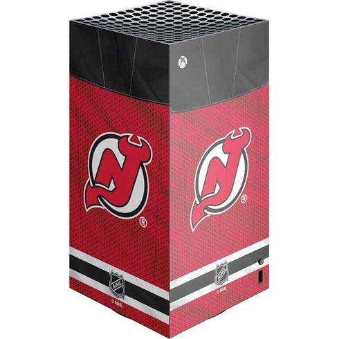 NHL New Jersey Devils Home Jersey XBox Series X Digital Edition Console Skin