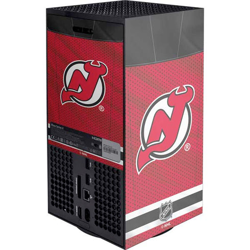 NHL New Jersey Devils Home Jersey XBox Series X Digital Edition Console Skin