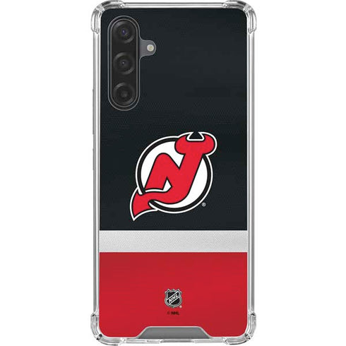 NHL New Jersey Devils Jersey Galaxy A17 Clear Case