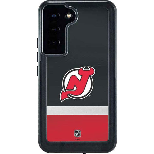 NHL New Jersey Devils Jersey Galaxy S24 Plus Waterproof Case