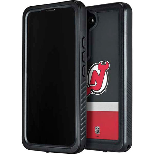 NHL New Jersey Devils Jersey Galaxy S24 Plus Waterproof Case