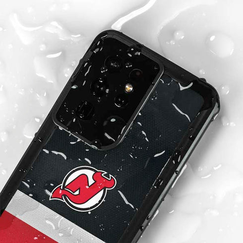 NHL New Jersey Devils Jersey Galaxy S24 Ultra Waterproof Case