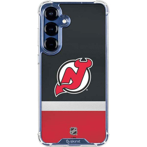 NHL New Jersey Devils Jersey Galaxy S25 Clear Case
