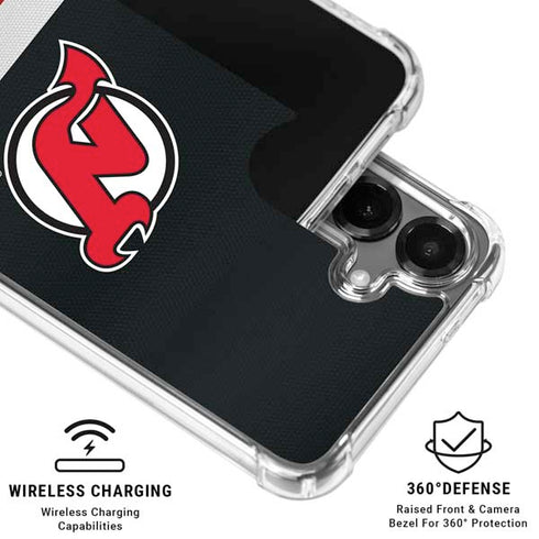 NHL New Jersey Devils Jersey Galaxy S26 Plus Clear Case