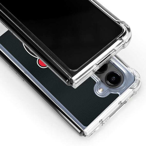 NHL New Jersey Devils Jersey Galaxy Z Fold5 5G Clear Case