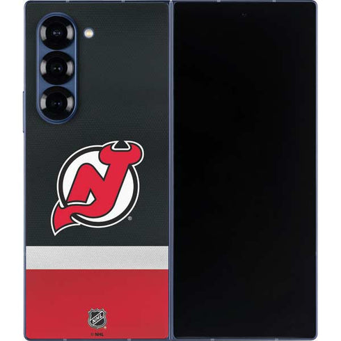 NHL New Jersey Devils Jersey Galaxy Z Fold6 Skin