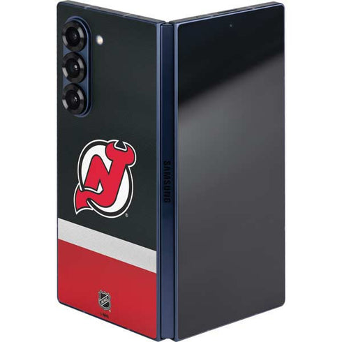 NHL New Jersey Devils Jersey Galaxy Z Fold6 Skin