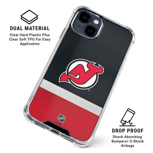 NHL New Jersey Devils Jersey iPhone 15 Clear Case
