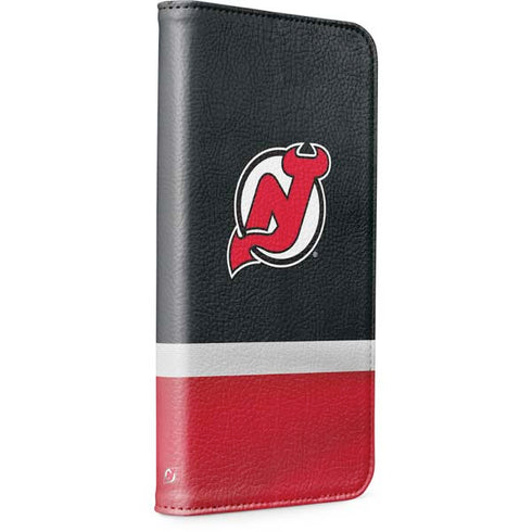 NHL New Jersey Devils Jersey iPhone 15 Plus Folio Case