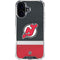 NHL New Jersey Devils Jersey iPhone 16 Plus Clear Case