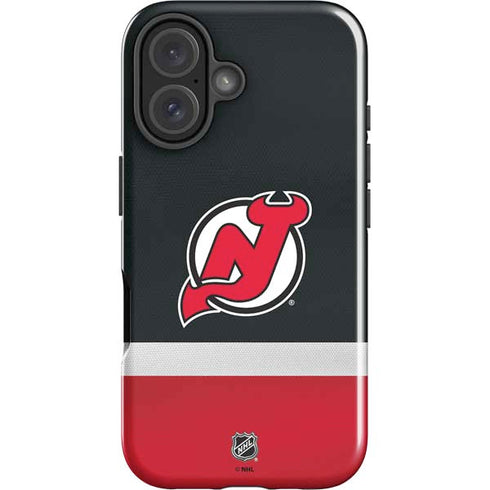 NHL New Jersey Devils Jersey iPhone 16 Plus Impact Case