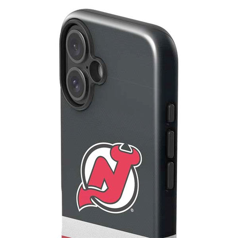 NHL New Jersey Devils Jersey iPhone 16 Plus Impact Case