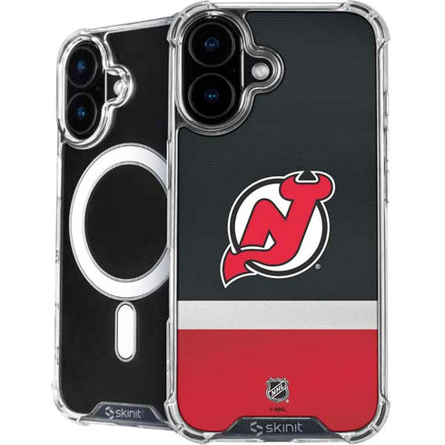 NHL New Jersey Devils Jersey iPhone 16 Plus MagSafe Case