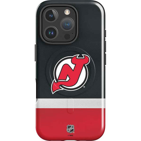 NHL New Jersey Devils Jersey iPhone 16 Pro Max Magsafe Impact Case