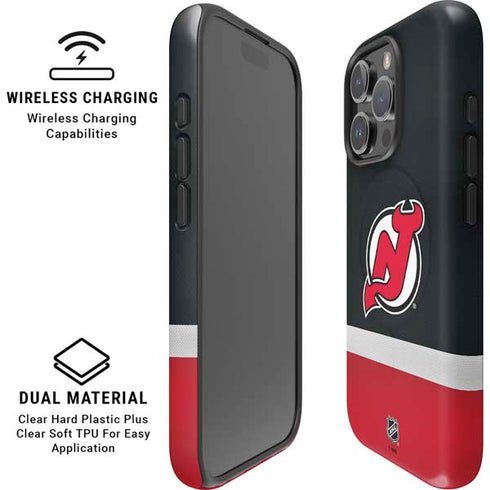NHL New Jersey Devils Jersey iPhone 16 Pro Max Magsafe Impact Case