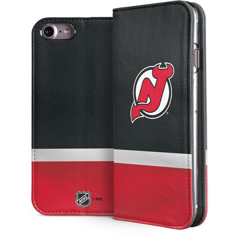 NHL New Jersey Devils Jersey iPhone 8 Folio Case