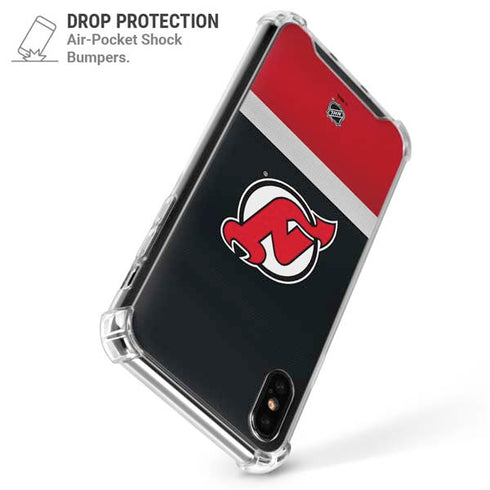 NHL New Jersey Devils Jersey iPhone X/XS Clear Case