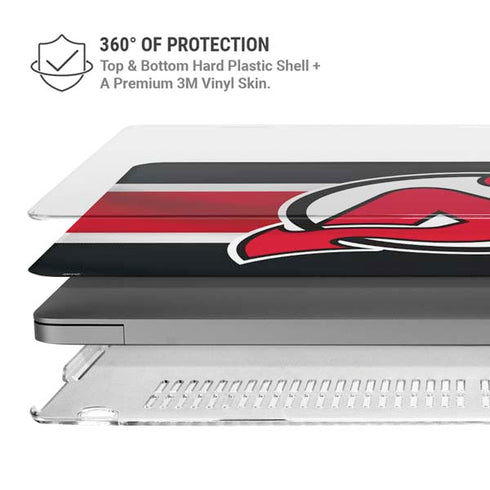 NHL New Jersey Devils Jersey MacBook Pro 14in (2021-24) Case plus Skin