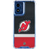 NHL New Jersey Devils Jersey Moto G 5G (2024) Clear Case