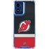 NHL New Jersey Devils Jersey Moto G Play 4G (2024) Clear Case