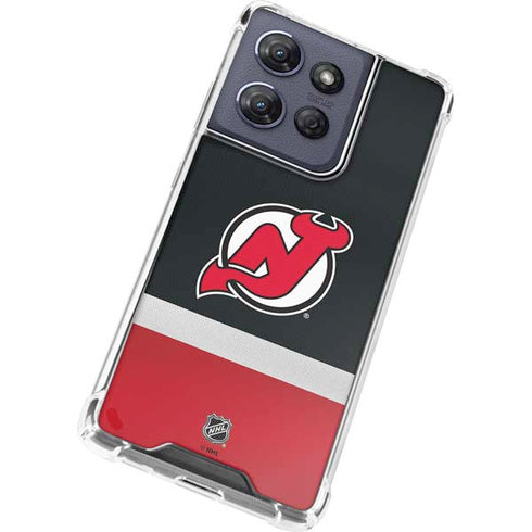 NHL New Jersey Devils Jersey Moto G Power 5G (2025) Clear Case