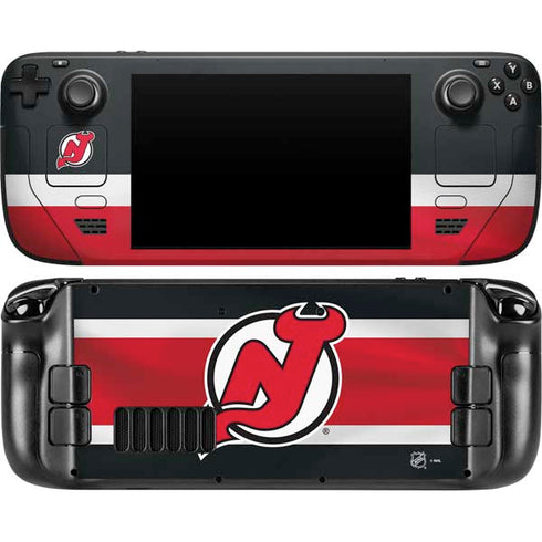 NHL New Jersey Devils Jersey Steam Deck Handheld Gaming Computer Skin
