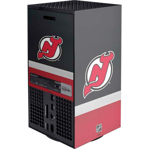 NHL New Jersey Devils Jersey XBox Series X Digital Edition Console Skin