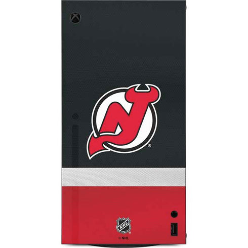 NHL New Jersey Devils Jersey XBox Series X Digital Edition Console Skin