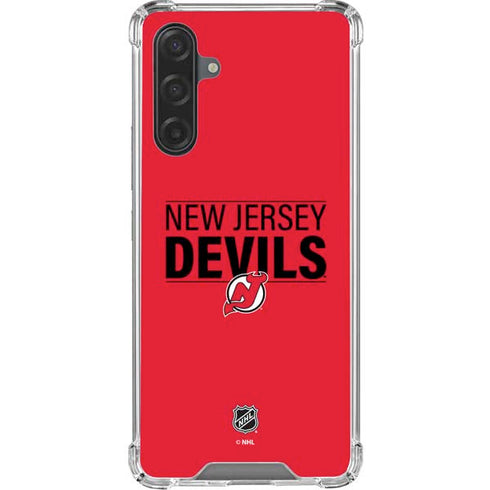 NHL New Jersey Devils Lineup Galaxy A17 Clear Case